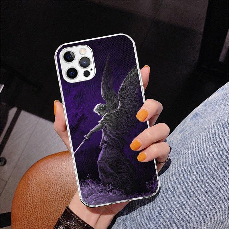 Archangel Michael Phone Case For iPhone 13 12 Mini 11 Pro Max XS XR X SE 7 8 Plus 5S 5 6S 6 Gift Print Cover Fundas