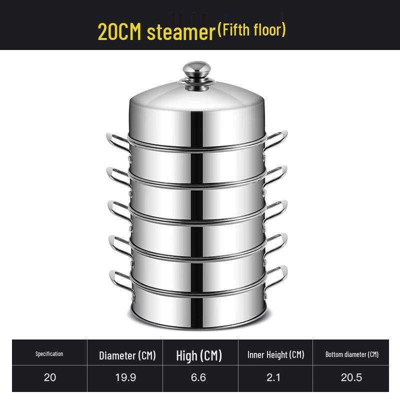 Multi-Layer Stainless Steel Steamer Pot