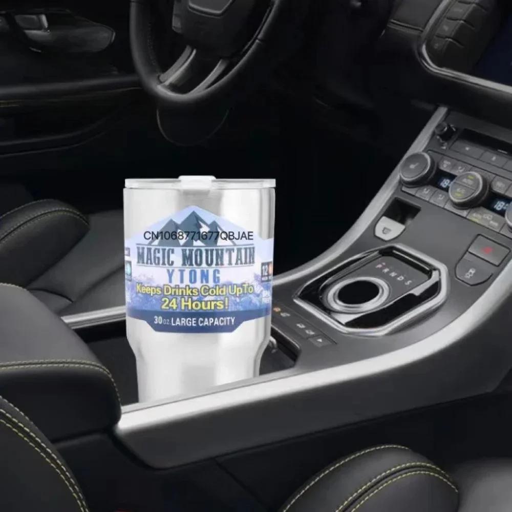 Magic Mountain Mug Hot Car Mug Frozen Thermos Vacuum Insulated Flask Stainless Steel Water Bottle Keep Cold Glasses