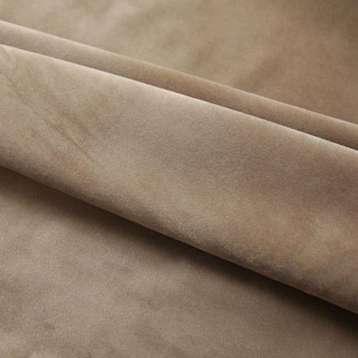 VidaXL Rideau occultant avec crochets Velours Beige 290x245 cm