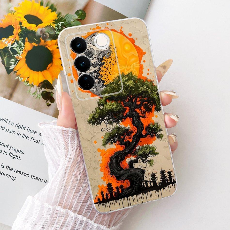 For Vivo V27 V27Pro Cool Dragon Tiger Pattern Phone Case For Vivo V 27 V27 Pro V2230 V2231 Soft Silicone TPU Cases