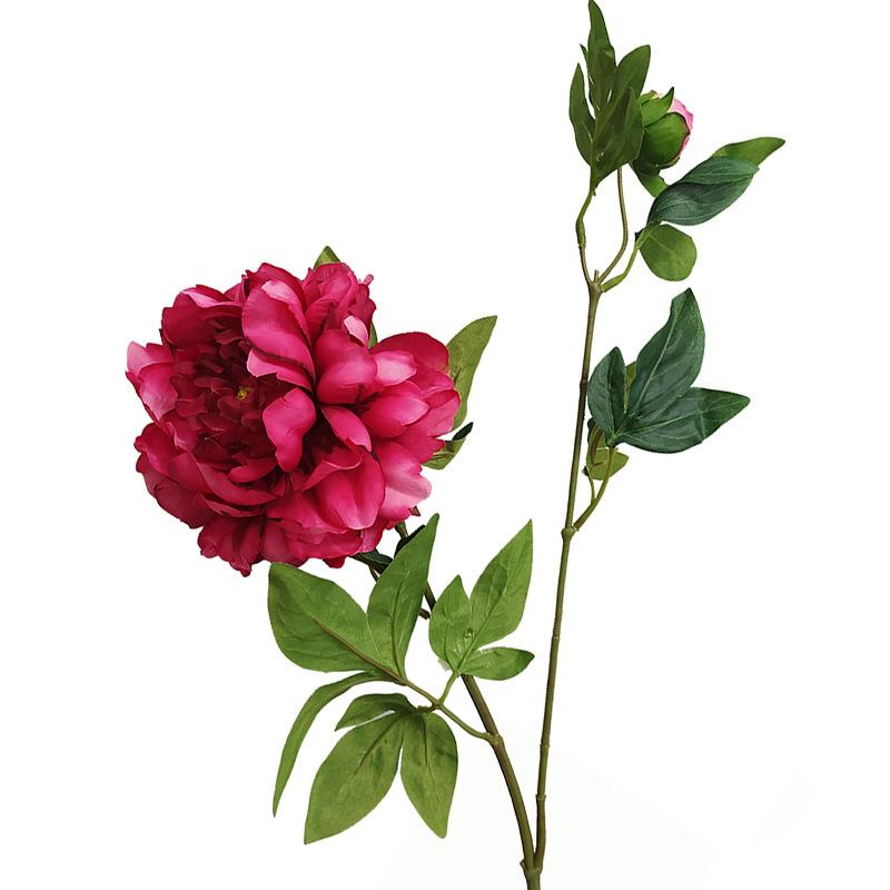 

Artificial Peony Flower, Wedding Chinese Red House Moving Ornament, Peony Flower Simulation Flower рожевий червоний колір
