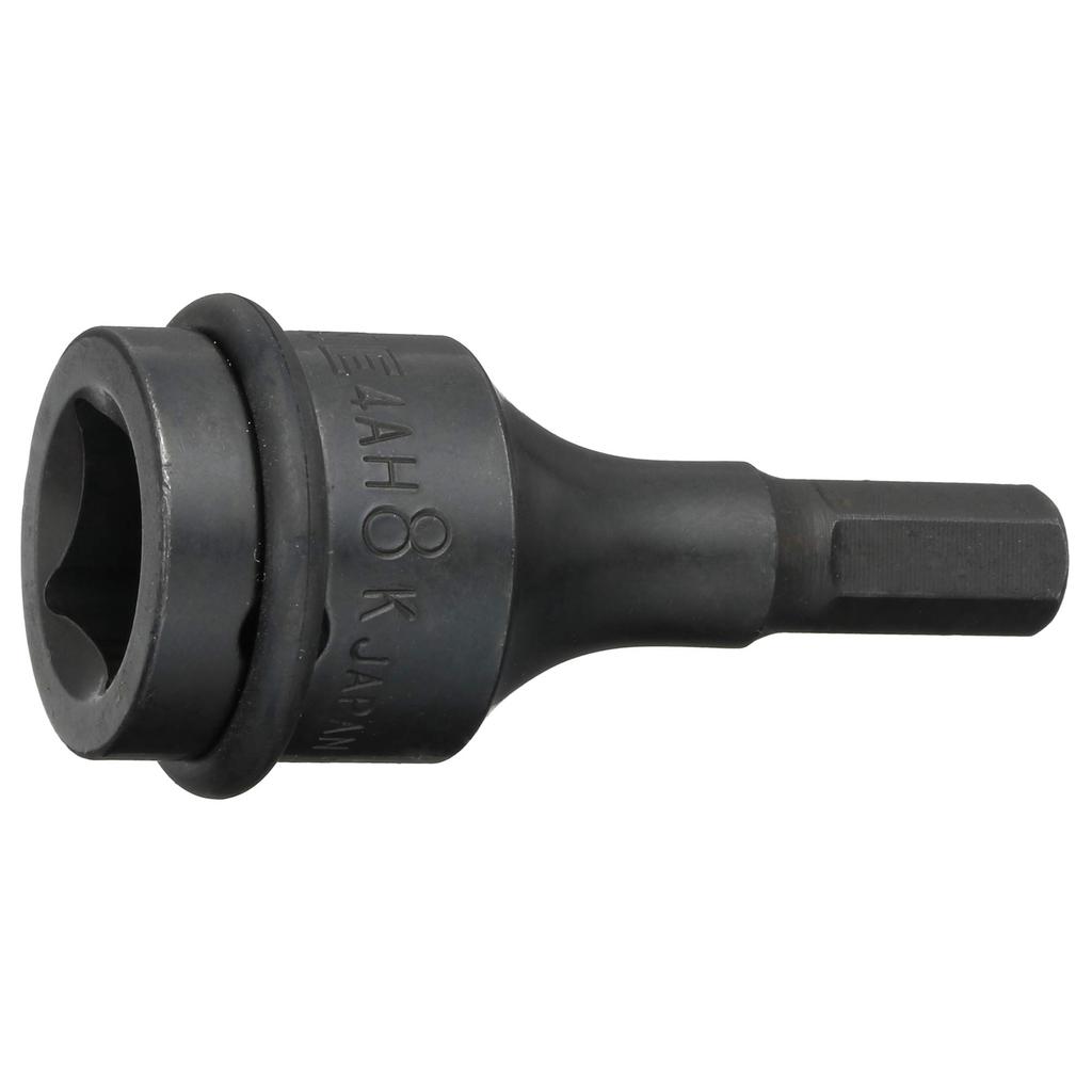 TONE Impact Hexagonal Socket 8mm Width (with Magnet), 4AH-08K, 12.7mm (1/2") Drive,