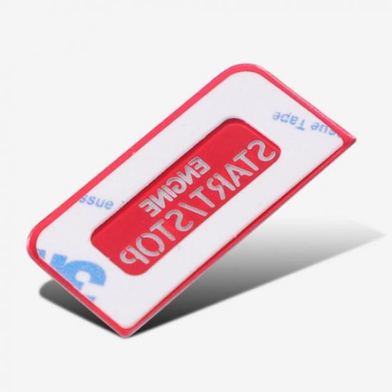 Red Aluminum Alloy Car Console Engine Start Button Sticker For VW Golf 8 -23