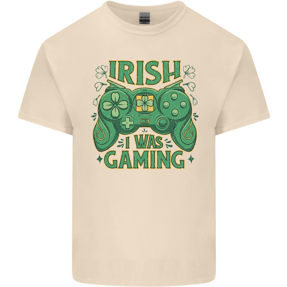 Irish I Was Gaming St Patricks Day Gamer Mens Light Cotton T-Shirt Unisex T-Shirt M