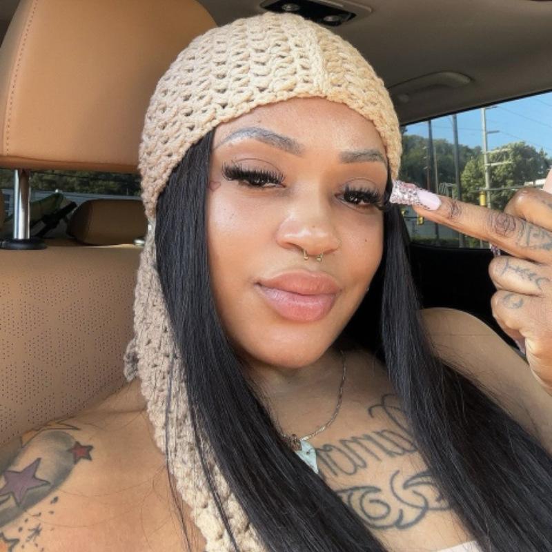 

Новая чистая ручная вязка забавная шапка с рогами персонализированная модная шапка на шнуровке для взрослых adult 56-59cm