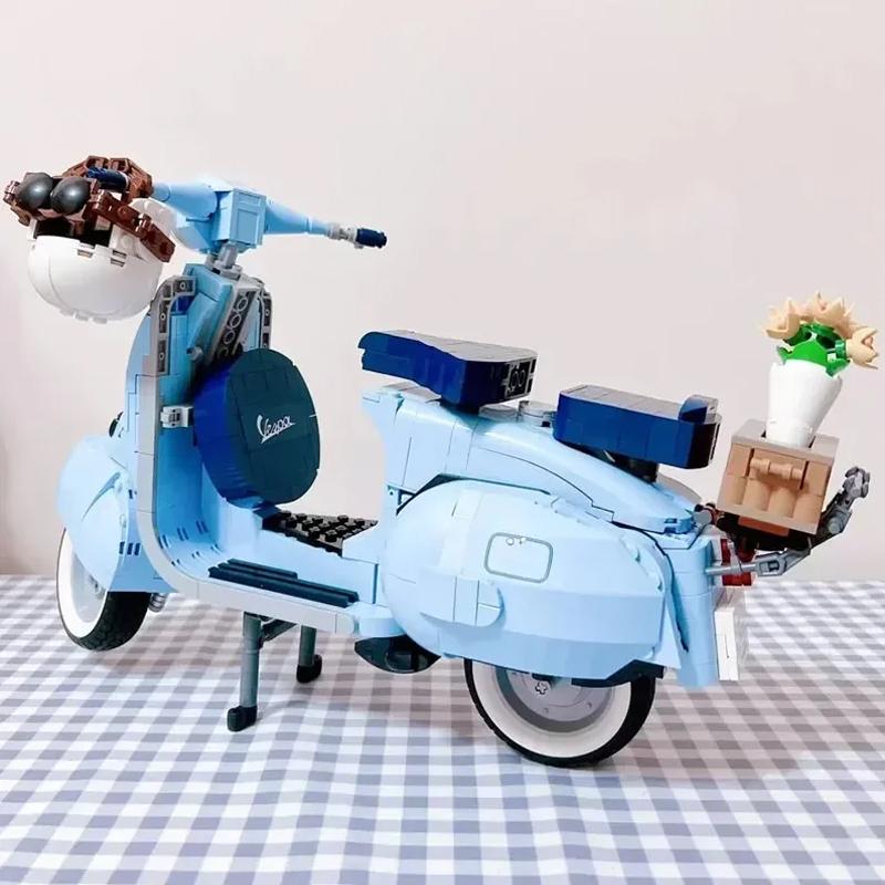 125 Technology Famous Motorcycle City Motorcycle Assembly Building Brick Model Children's Gift