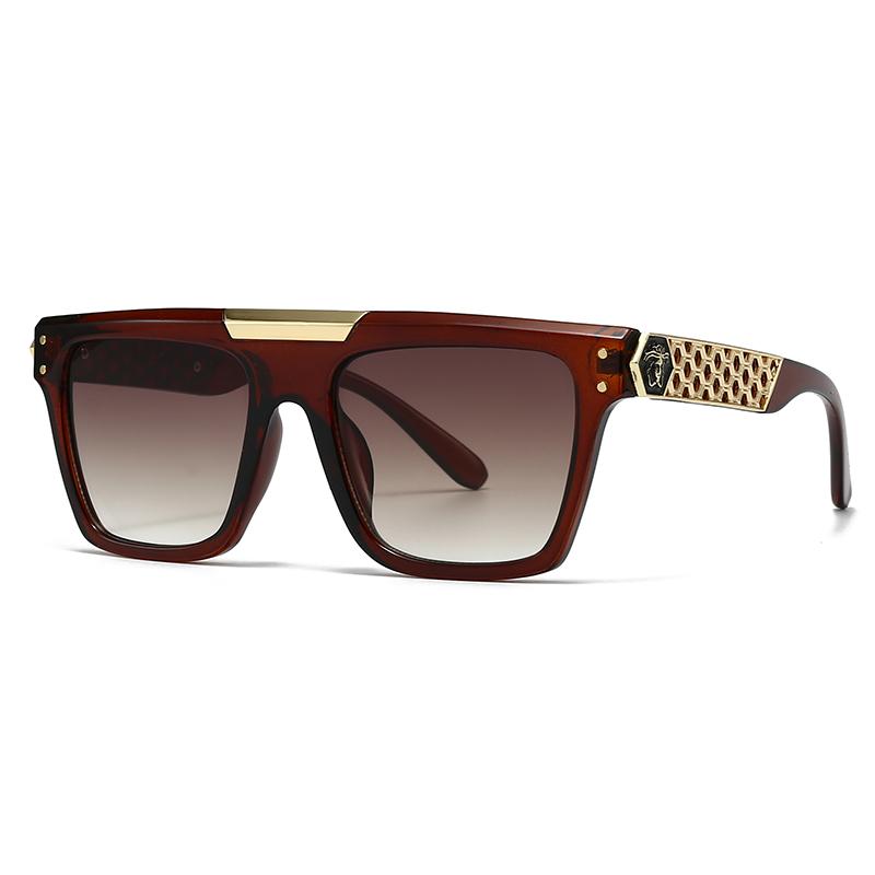  Export New Modern Retro Large Frame Men'S Sunglasses Ins Style Street Photography Big Brand Ink Lh216