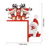 Santa Door Corner Santa Claus Elk Sign Reindeer Santa Claus Door Frame  Indoor