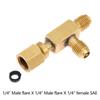 1/4X1/4X1/4\\\" T Type Adapter 1pc Add Gauge Manifold Pump