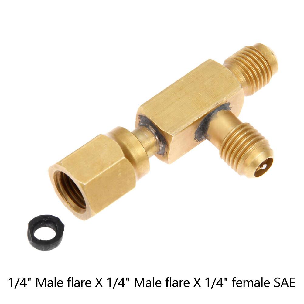 1/4X1/4X1/4\\\" T Type Adapter 1pc Add Gauge Manifold Pump