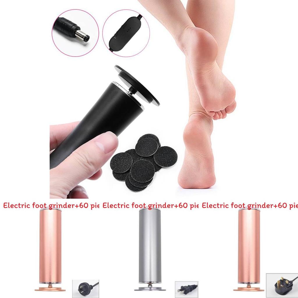 Electric Foot File With Adjustable Speed And 60 Replacement Pads For Callus And Dead Skin Removal
