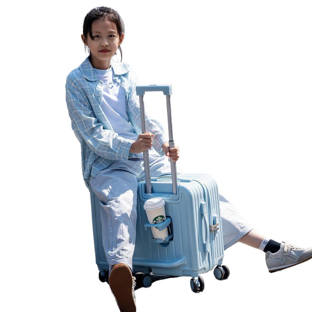 Children's Ride-On Suitcase with Universal Wheels & Combination Lock - 20 Inch