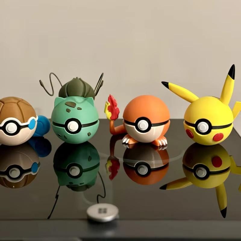 3D Printed Pok Sphere Form Sphere Figures Model Statue Desktop Ornament Model Trendy Plaything Surprise Present Collectible