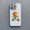 Kreatives Cartoon-Tier Krokodil Löwe Handyhülle Für iPhone 17 16 Pro Max 15 14 Pro Max Plus 11 12 13 Mini Pro Max Hülle Fundas