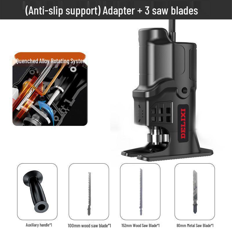 Delixi Electric Drill to Reciprocating Saw Adapter - Multifunctional Cutting Tool Accessory