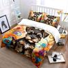 Colorful Dog Decor Set Soft Comfortable Duvet Cover Bedding Set Included 1*Duvet Cover & 2*Pillowcases gift