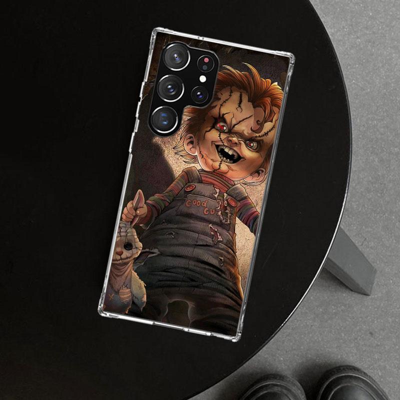 Chucky Doll Horror Movie Phone Case Cover for Samsung Galaxy S26 S25 Edge S24 S23 Ultra S22 Plus S21 FE S20 + Art Customized Fun