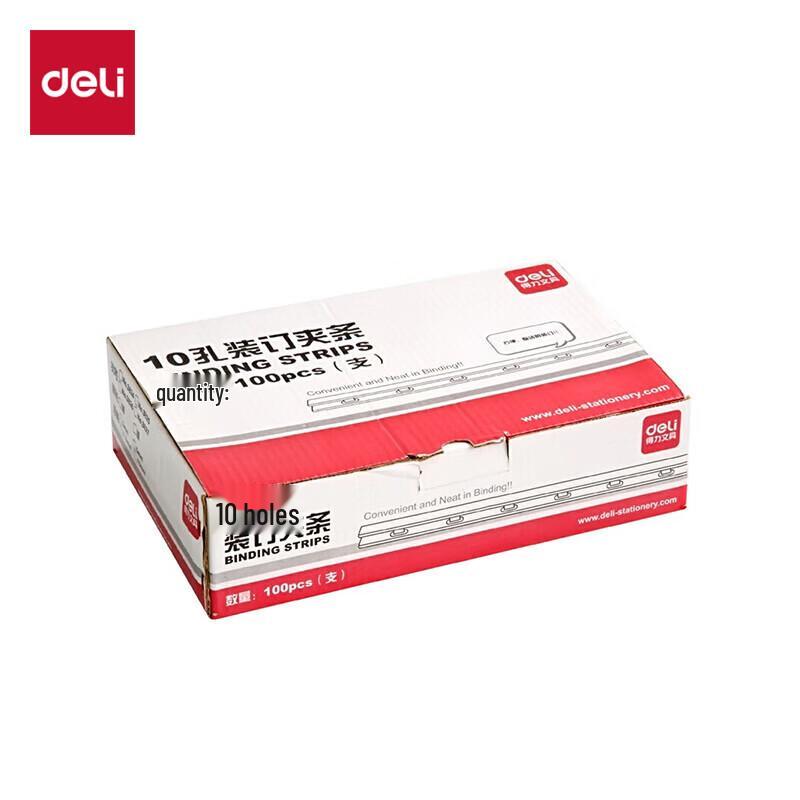 Deli 10-Hole Binding Strips CN plug (adapter included)