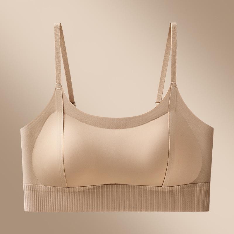 

Бесшовный бюстгальтер пуш-ап с перекрещенной спинкой для маленькой груди - Дышащий ледяной шелк, Фиксированная чашка, Тонкий летний бандо M (Recommended for 40-52kg)
