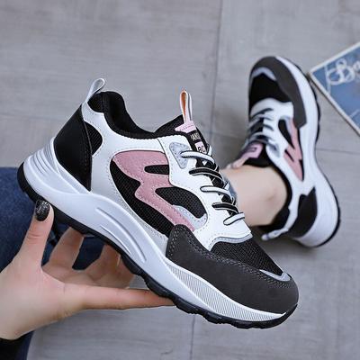 Spring New Style Women Shoes Students Daddy Shoes Sports Shoes Breathable Color Matching Women' Sneakers