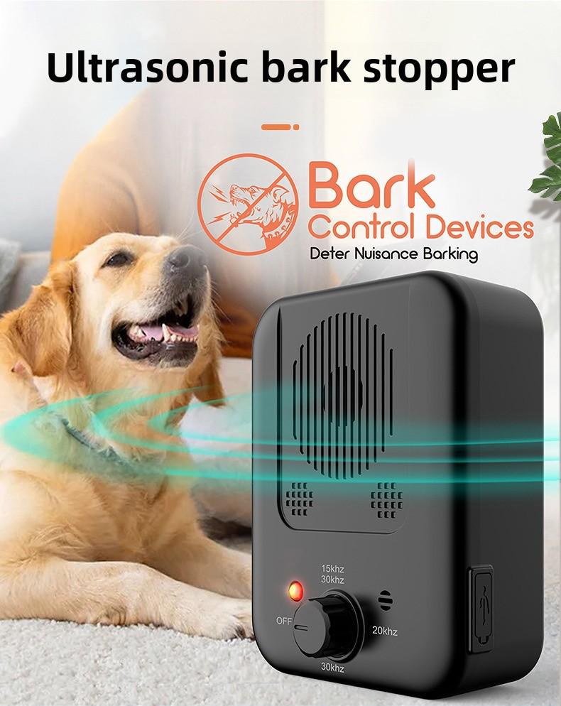 Dop de scoarță cu ultrasunete: Dispozitiv de dresaj și anti-latrat pentru animale de companie