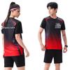 Unisex Quick-Dry Sports Suit: Breathable Short-Sleeve Set for Runners with Customizable Team Numbers