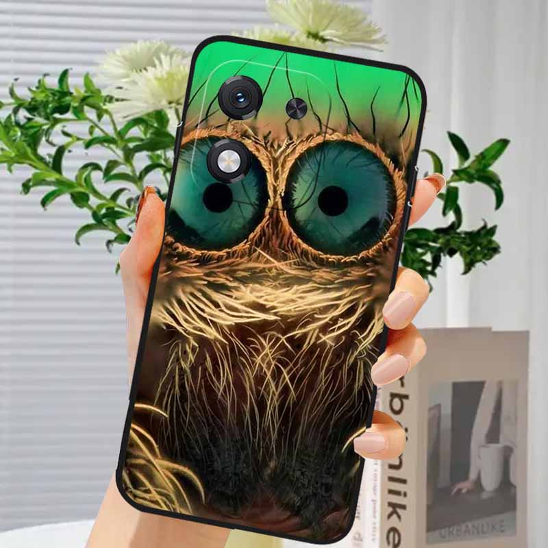

Animal Case For Honor X70i 6.7 ABR-AN00 Black Soft Silicone Phone Back Cover For Honor X70i Shockproof Protective Capa ABR-AN00 Honor X70i 5G