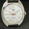 HMT Handaufzug Indische Herren Vintage Römische Ziffern Weißes Zifferblatt Uhr a702844-1