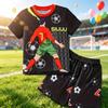 Letnia Moda Edycja Specjalna Ronaldo #7 Koszulka Sportowa Piłkarska Krótki Rękaw Szorty i Zestaw Swobodny Strój Rodzinny
