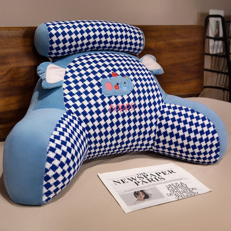 Bedside Cushion Soft Bag Waist Protection Large Backrest Pad Sofa Pillow Throw Pillow Student Dormitory Child Bed Reading Pillow