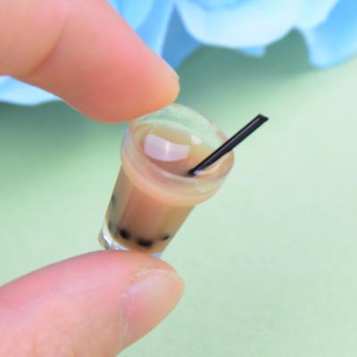 2Pc Doll House Miniature Tea With Milk Cups Food Drink Beverage Toy Decor