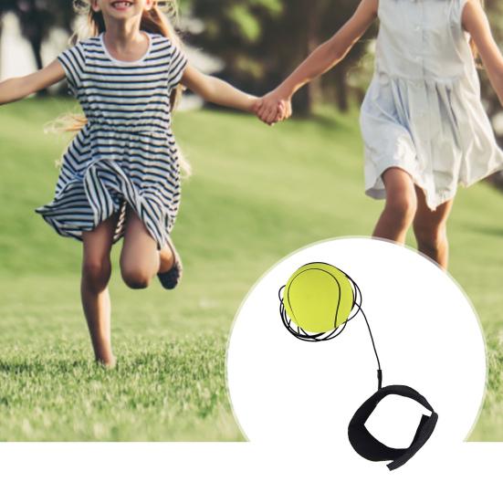 Wrist Return Ball Portable High Elasticity Tear-Resistant Football Shape Bouncy Ball Wristband Toy Indoor Supply