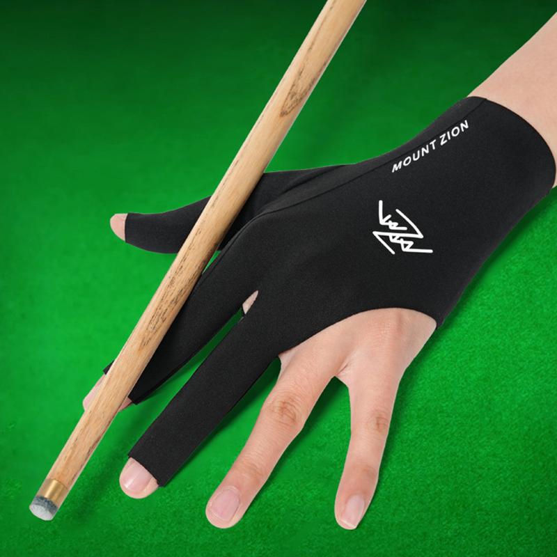 Biljarthandschoenen met vingerloze, ademende, professionele poolhandschoenen, lichtgewicht handschoenen met drie vingers voor biljartaccessoires