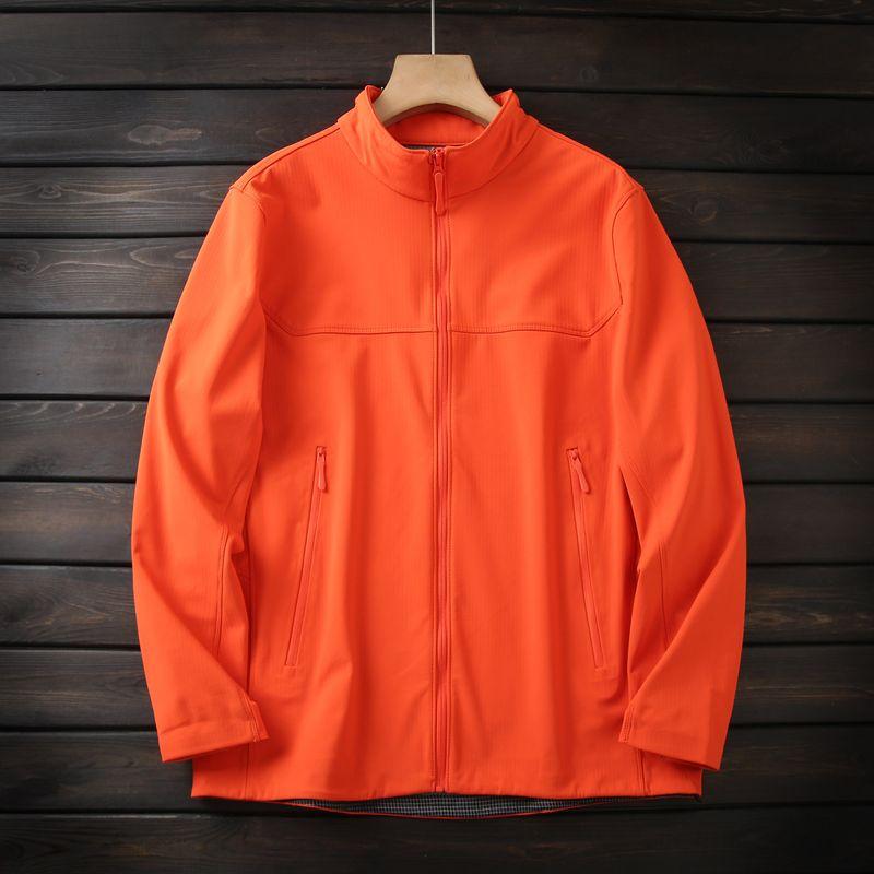 Orders Are Available in Large Sizes. Men's Autumn and Winter Windproof and Waterproof Fleece Stand-Up Collar Soft Shell Jacket Men's Jacket