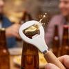 Beer Bottle Opener, Stainless Steel Cap Remover with Beech Wood Handle, Heavy Duty Opener for Kitchen Bar Camping Outdoor