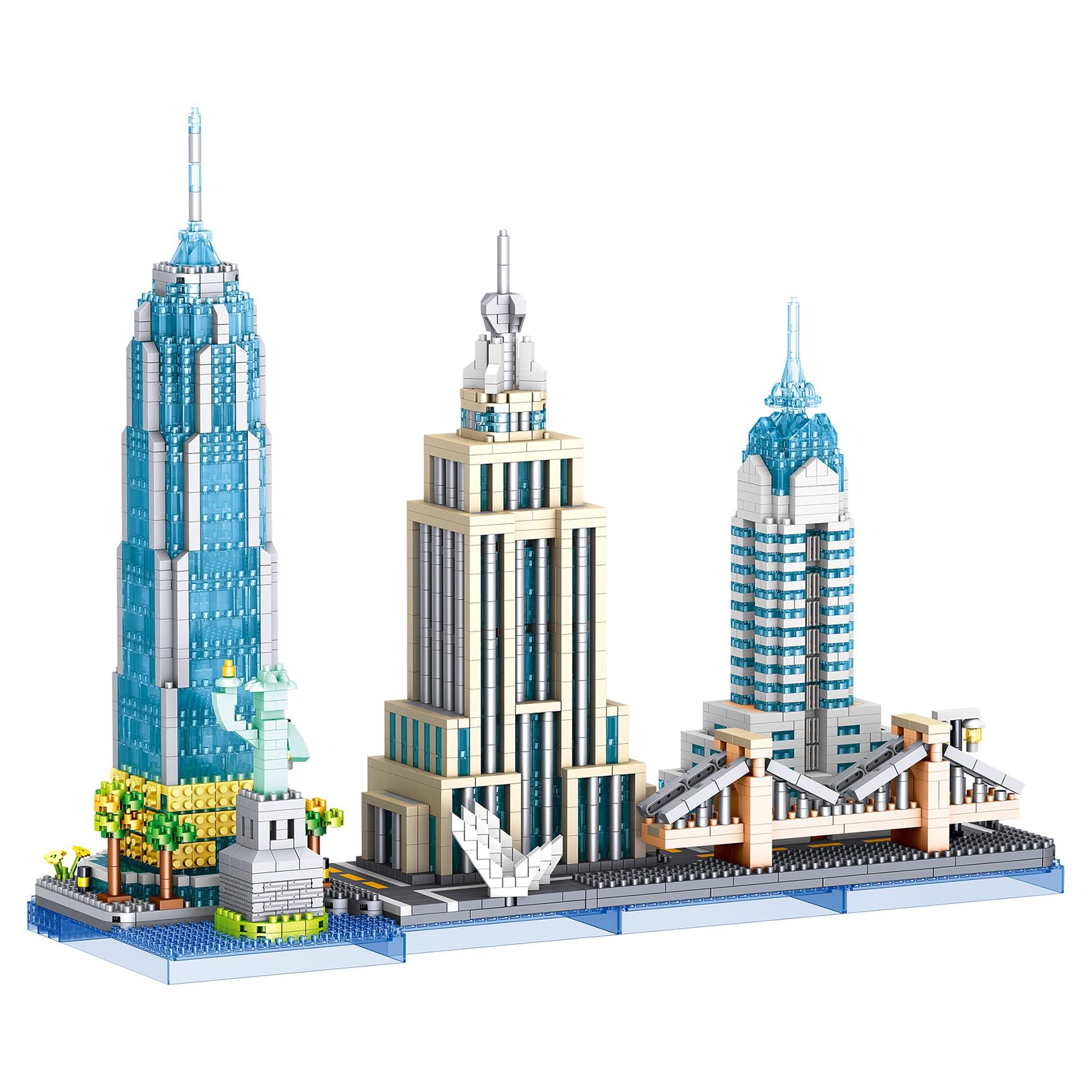 

LULUFUN Микроблоки Серия Нью-Йорк Сити Панорама Архитектура Статуя Свободы Конструктор Игрушка Подарок для Детей и Идеально для Досуга и Рождества