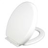 Slow Close Toilet Seat Thickened White PP Quick Installation Household Toilet Lid for Replacement