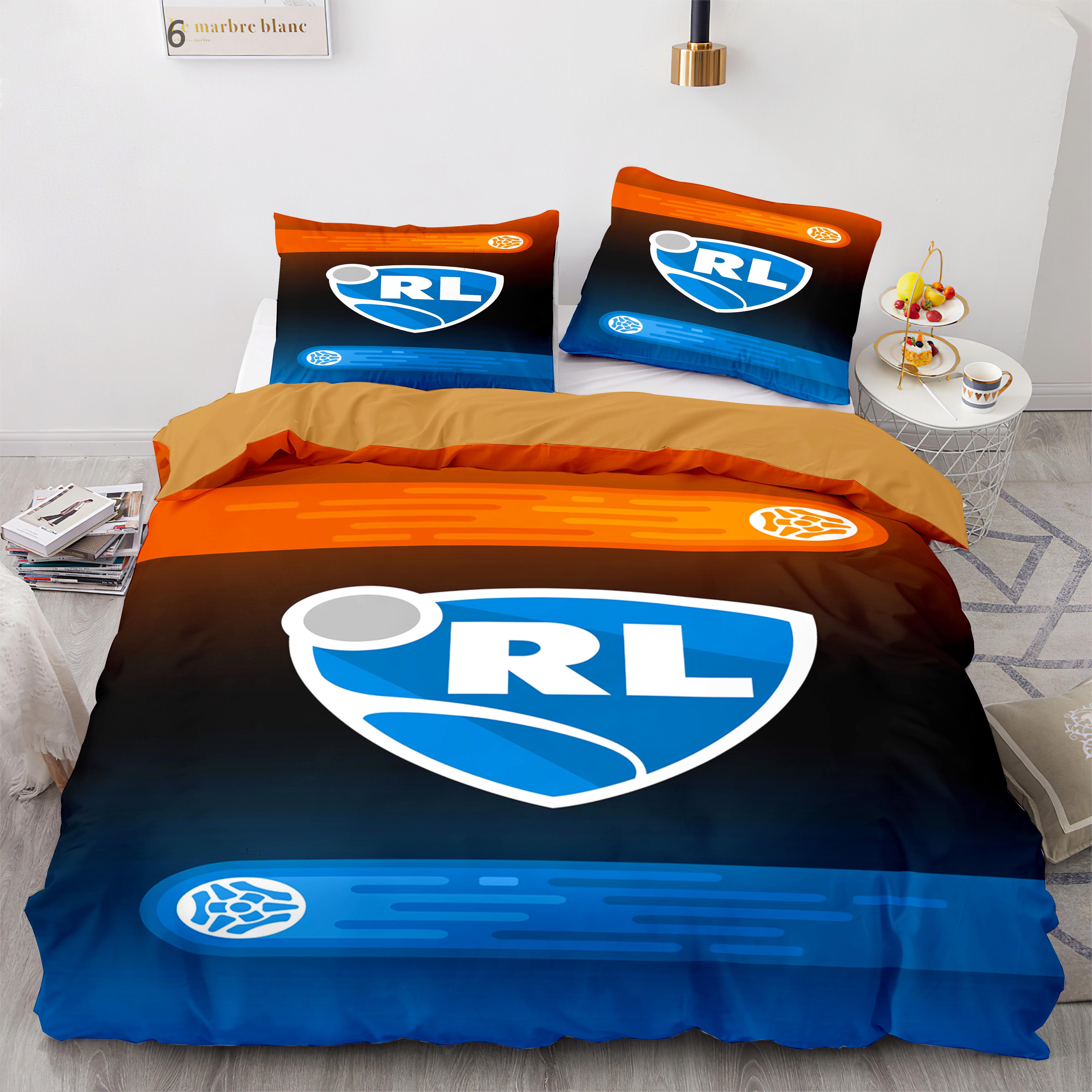 

Rocket League Bedding Set Bedspread Single Twin Full Queen King Size Car Rocket League Bed Set Children s Bedroom Duvet Cover EU single(135x200cm)