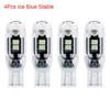 1/4Pcs Car Parking Lights T10 W5W LED Bulbs 3030 5SMD Instrument Lamp Auto License Plate Light
