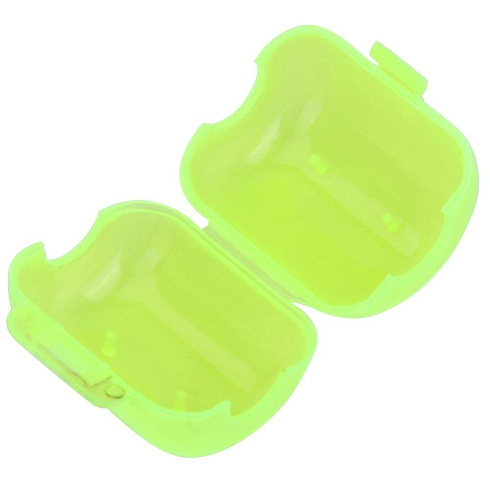 50 Pcs Plastic Squid Lure Hook Case Fluorescent Yellow Hook Cover Case Hook Bait Case  Hook Storage