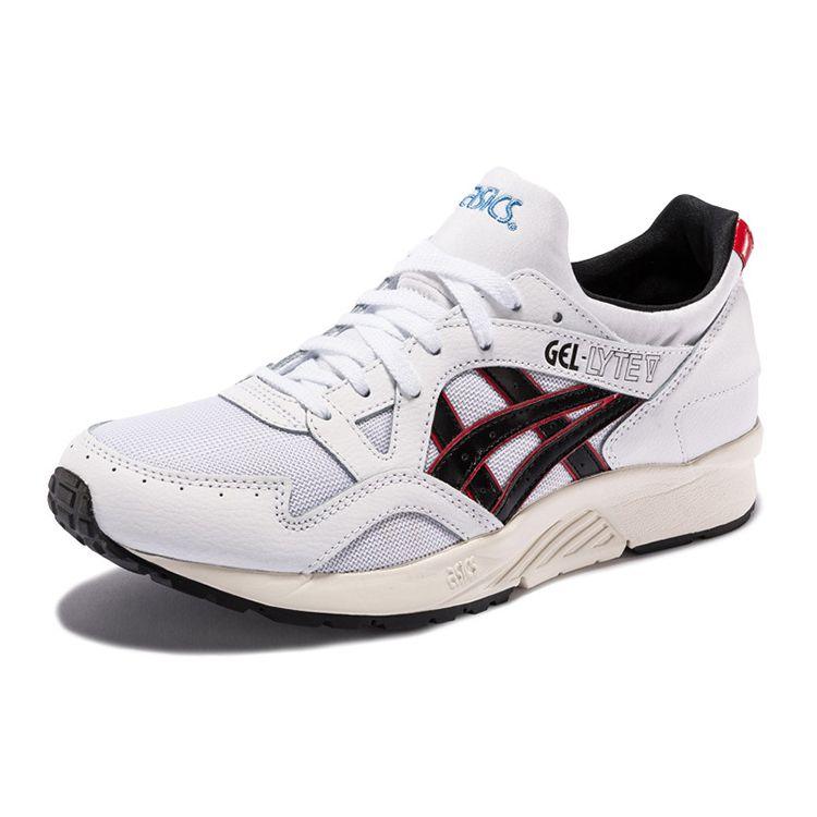 Asics Gel-Lyte V Weiß Schwarz Rot Unisex Sneakers 1191A267-100