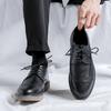 Fashion Business Formal Leather Shoes Casual Mens Oxford Shoes Classic Brogue Shoes Young British Style High Quality Handmade Men Shoes