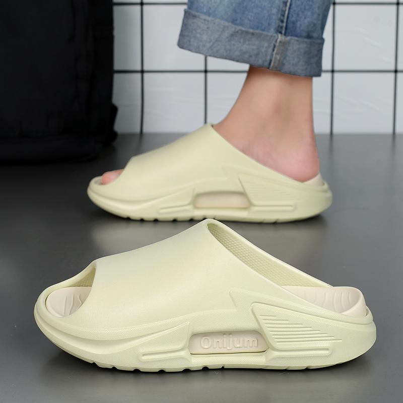 

Летние мужские тапочки, уличные сандалии, пляжные дышащие мягкие шлепанцы, домашняя мужская повседневная обувь, садовая обувь для мужчин и женщин, домашние тапочки 36-37 зелёный