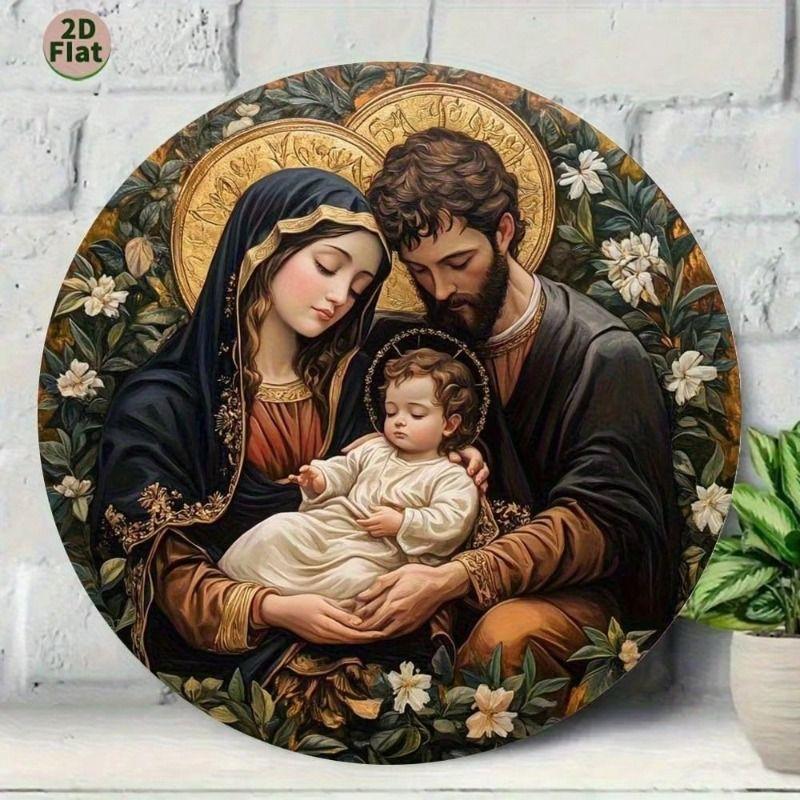 Decorative Metal Wall Art Sign 20x20 Cm Tin Painting