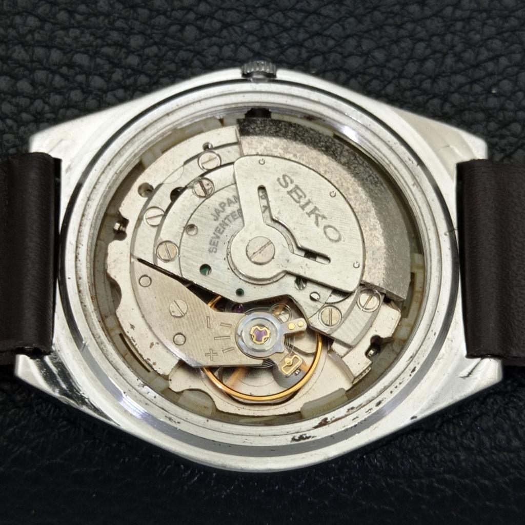 Seiko 5 AUTOMATIC JAPAN MENS 6309A VINTAGE ORANGE COLOR DIAL WATCH A701259-5 R206a-a701259