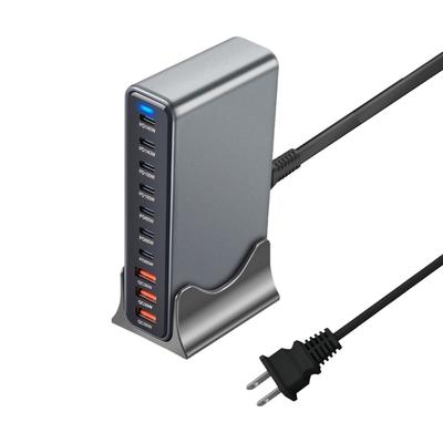 765W GaN PD Schnellladegerät für Laptop, Telefon, Tablet, Mehrfachport USB-C Ladeblock mit Sicherheitsvorkehrungen für Reisen
