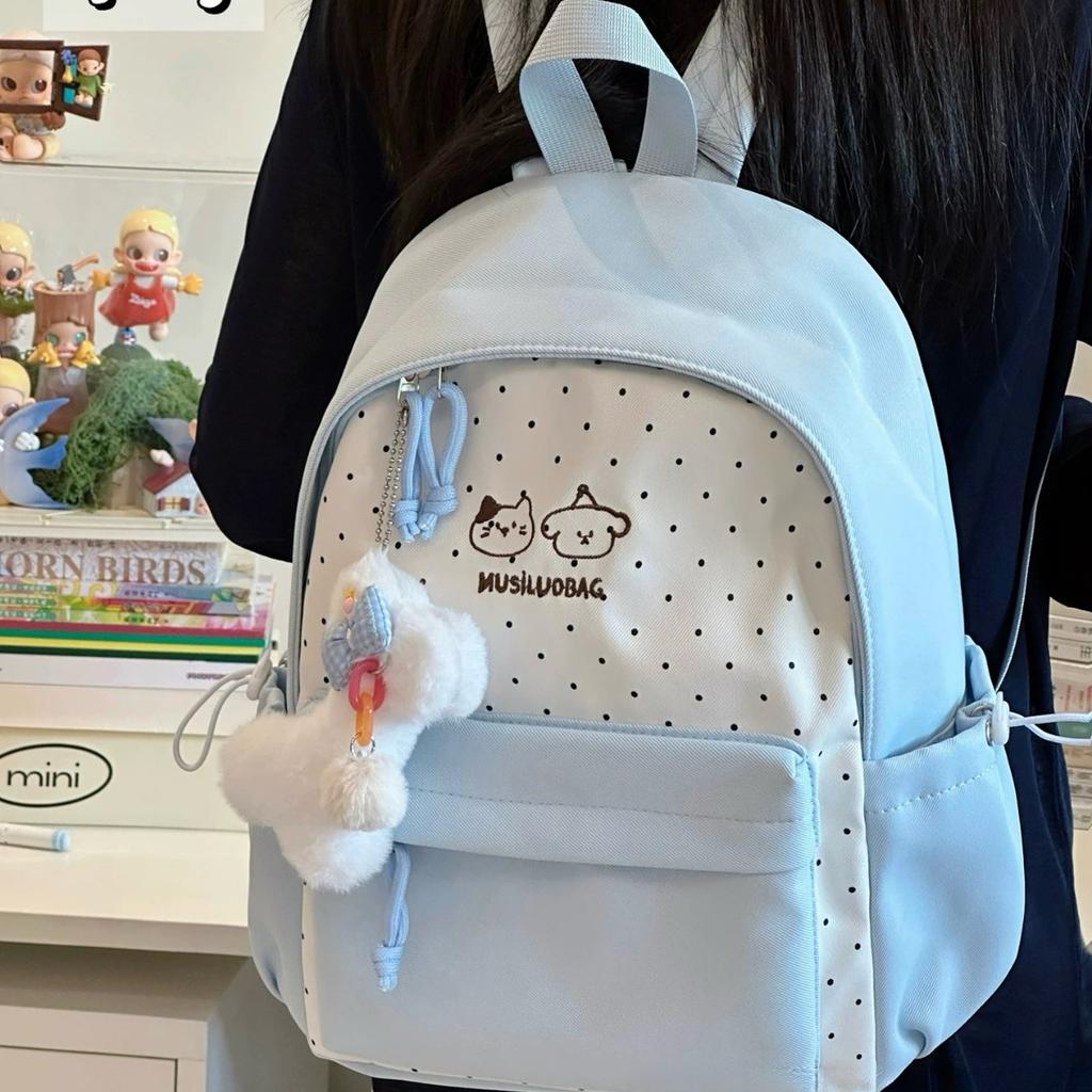 Schoolbag Japanese Ins New High-value Fresh College Style Backpack Junior High School Student Schoolbag Lightweight Large-capacity Backpack