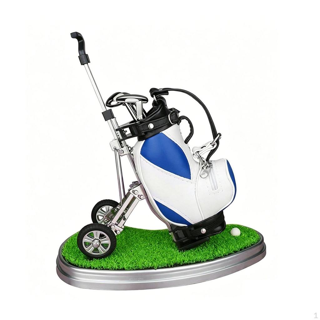 Miniature Golf Vehicle Pen Set Novelty Design Bag Holder Creative Gift Office Supply for
