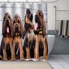 Adorable Bloodhound Puppy Shower Curtain, Waterproof Fabric With Hooks, Multiple Sizes Unique Pet Design For Bathroom Decor